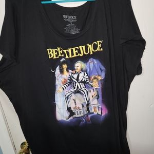 Torrid Beetlejuice tshirt Black Sz 4x